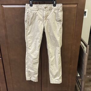 GAP Kids Boys Tan Chinos with Flannel Lining